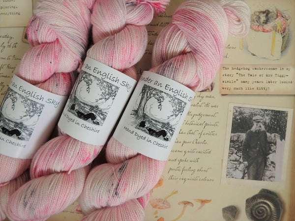 Mrs Tiggy-Winkle Hand Dyed Fingering Weight Yarn