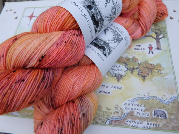 Sunset Over The 100 Acre Wood Sock yarn