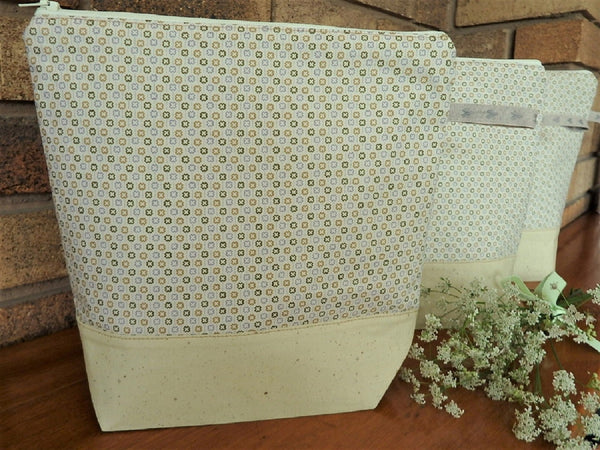 Knitting/Crochet Zippered Project Bag